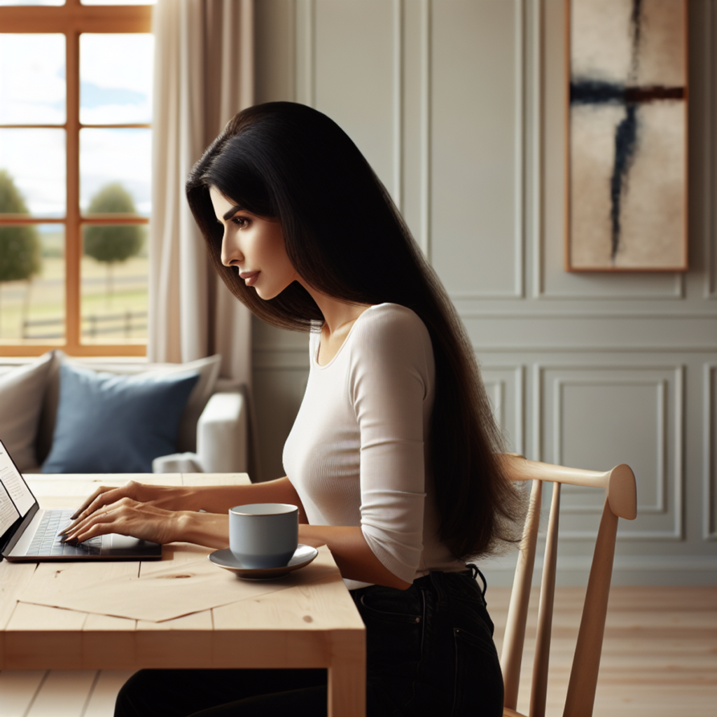 Ai Biz Insider work from home jobs image of a woman at a laptop