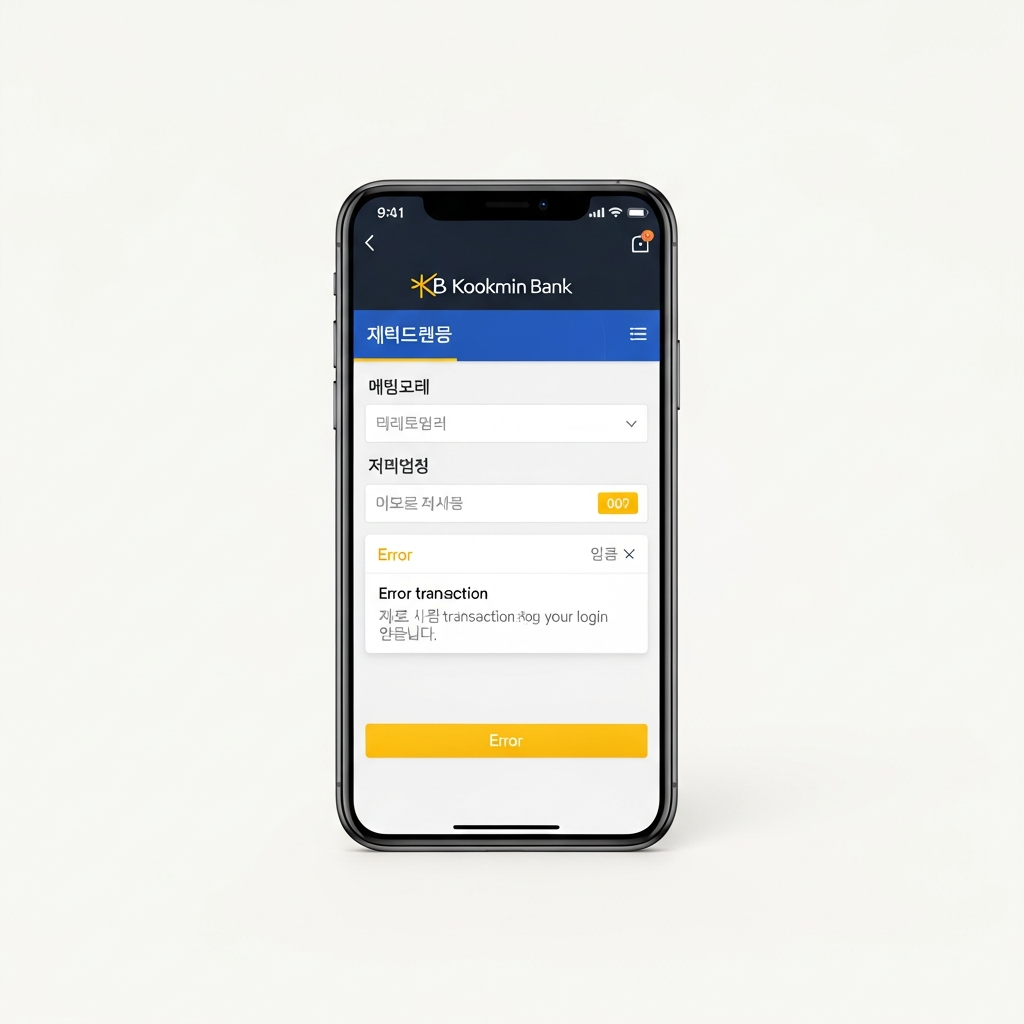 국민은행 KB스타뱅킹 오류? 해결 방법부터 재설치까지 완벽 가이드!