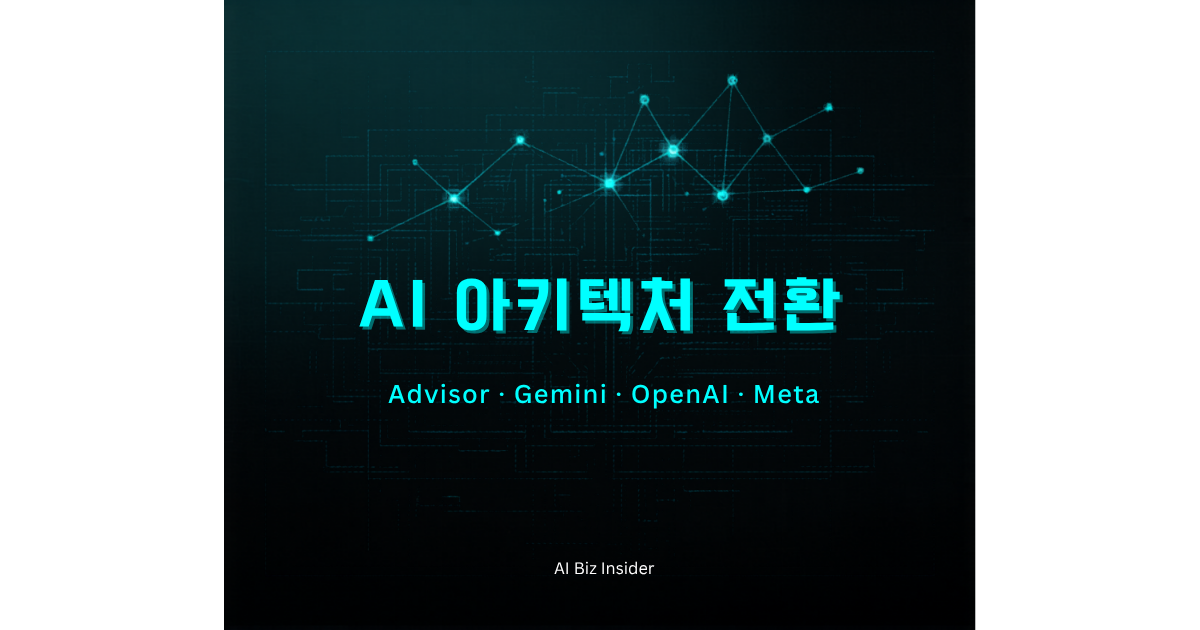 AI 에이전트 아키텍처 전환 2026-04-10 — Advisor 패턴, Gemini 시각화, OpenAI 엔터프라이즈 확장, Meta 부분 오픈소스