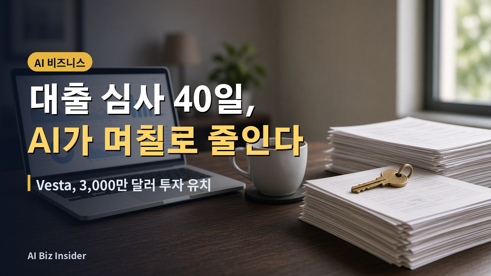 Vesta 3,000만 달러 투자 유치 — AI 에이전트 대출 심사 썸네일